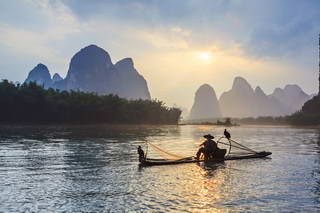 Sunset on Li River