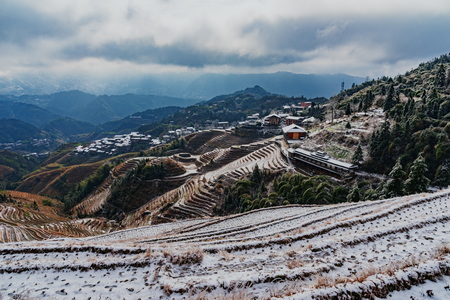 Longji Snow Scenery